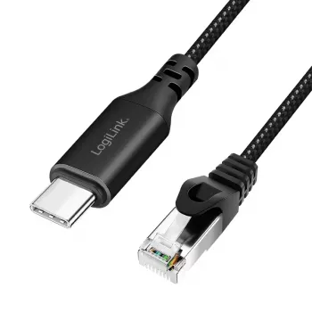Tīkla kabelis LogiLink CU0413 RJ-45 Cat6 3 m Melns