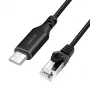 Tīkla kabelis LogiLink CU0413 RJ-45 Cat6 3 m Melns