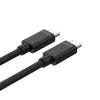 USB C uz USB C kabelis Unitek Y-C477BK01-2M, USB 3.2 Gen 1, 2 m, 5 Gbit/s, PD 60 W, melns