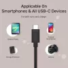 USB C uz USB C kabelis Unitek Y-C477BK01-2M, USB 3.2 Gen 1, 2 m, 5 Gbit/s, PD 60 W, melns