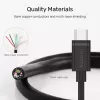 USB C uz USB C kabelis Unitek Y-C477BK01-2M, USB 3.2 Gen 1, 2 m, 5 Gbit/s, PD 60 W, melns