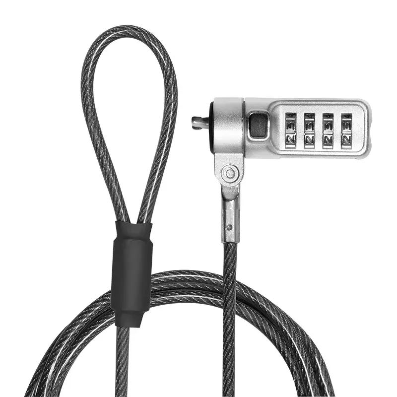 Kabeļu bloķētājs LogiLink NBS010 Melns Sudraba
