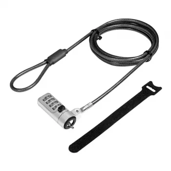 Kabeļu bloķētājs LogiLink NBS010 Melns Sudraba