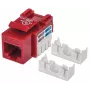 Intellinet Keystone Jack, Cat6, UTP, Punch-down, sarkans