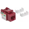 Intellinet Keystone Jack, Cat6, UTP, Punch-down, sarkans