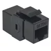 Intellinet Inline Coupler, Cat5e, UTP, Keystone Type, 8P8C Female to 8P8C Female, Melns