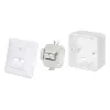 Intellinet Surface Mount Pattress Box 771900 771917 80x80x45mm Signālbalts RAL9003