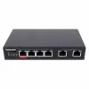 Intellinet 6 portu ātrdarbīgs Ethernet slēdzis ar 4 PoE portiem, 65 W jaudas budžets