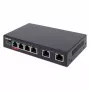 Intellinet 6 portu ātrdarbīgs Ethernet slēdzis ar 4 PoE portiem, 65 W jaudas budžets
