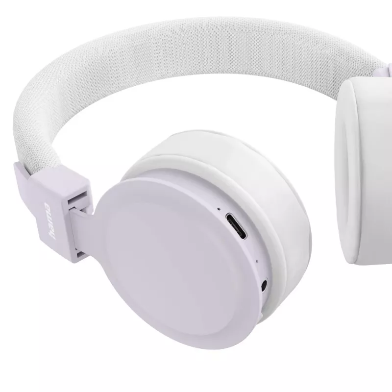 Hama Freedom Lit III Headset Wireless Head-band Calls/Music USB Type-C Bluetooth Lilac, balta