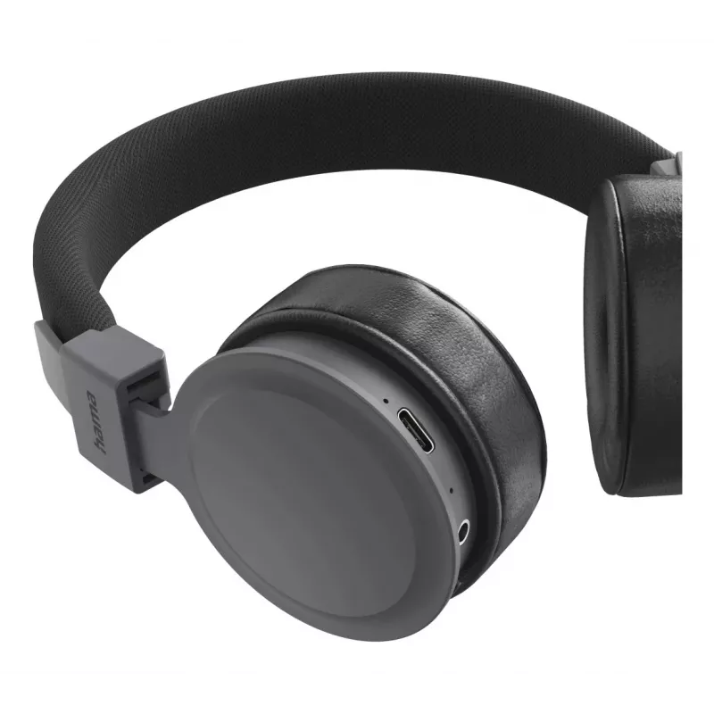 Hama Freedom Lit III austiņas ar mikrofonu Bezvadu Austiņu lente Zvani/Mūzika USB Type-C Bluetooth Melns