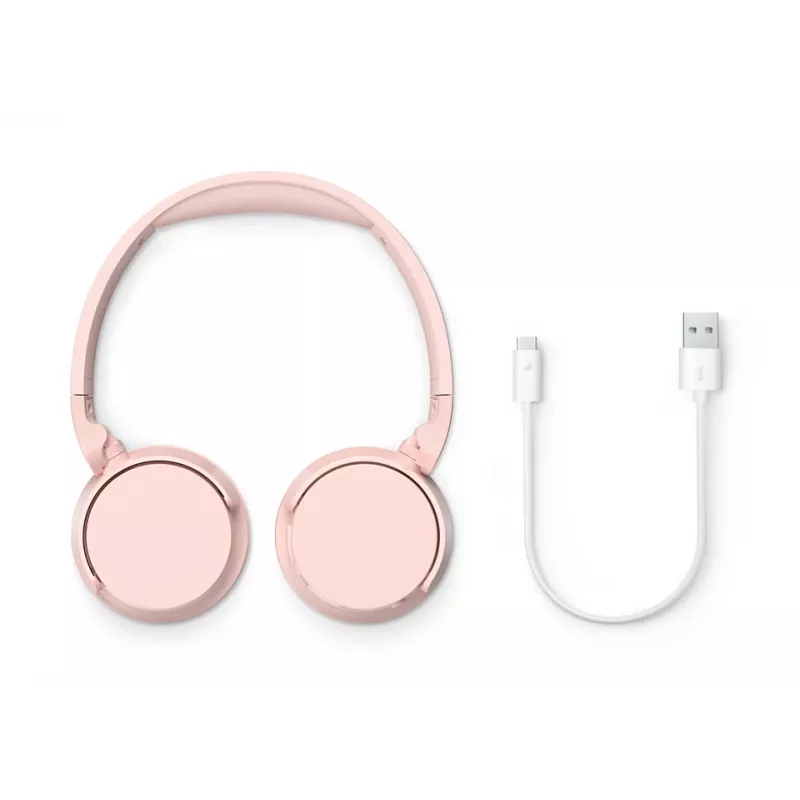 Philips 4000 sērijas TAH4209PK/00 austiņas/austiņu komplekts Bezvadu Galvas saite Zvani/Mūzika Bluetooth Rozā