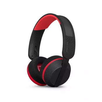 Philips 6000 sērijas TAA6219BK/00 austiņas/auss komplekts Bezvadu Galvas saite Mūzika Bluetooth Melns, Sarkans