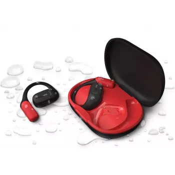 Philips 6000 sērijas TAA6709BK/00 austiņas/auss komplekts True Wireless Stereo (TWS) Āķa sporta Bluetooth Melns, Sarkans