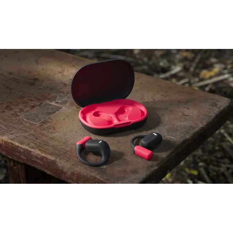 Philips 6000 sērijas TAA6709BK/00 austiņas/auss komplekts True Wireless Stereo (TWS) Āķa sporta Bluetooth Melns, Sarkans