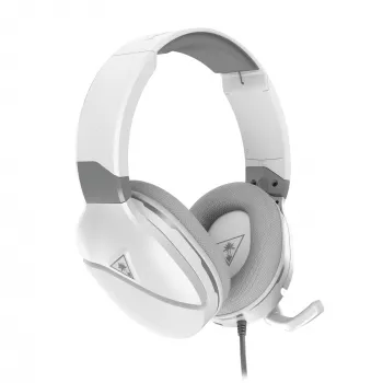 Turtle Beach Recon 200 balta Gen 2 vadu pastiprinātas spēļu austiņas — PS4, PS5, Xbox Series X|S, Xbox One un PC