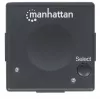 Manhattan HDMI pārslēdzējs, 2 portu, 1080p, savieno 2 HDMI avotus ar 1 displeju, automātiska un manuāla pārslēgšanās (ar pogu), nav nepieciešama ārēja barošana, melns, trīs gadu garantija
