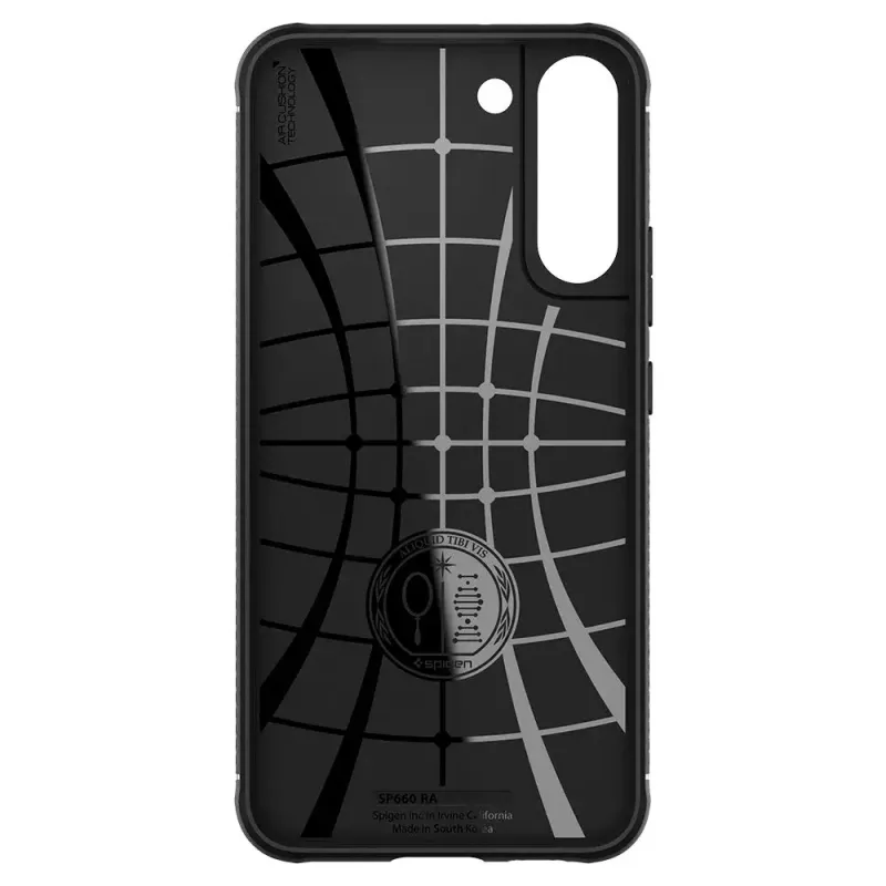 Spigen Rugged Armor mobilā tālruņa maciņš Melns Galaxy S22 6.1 collas