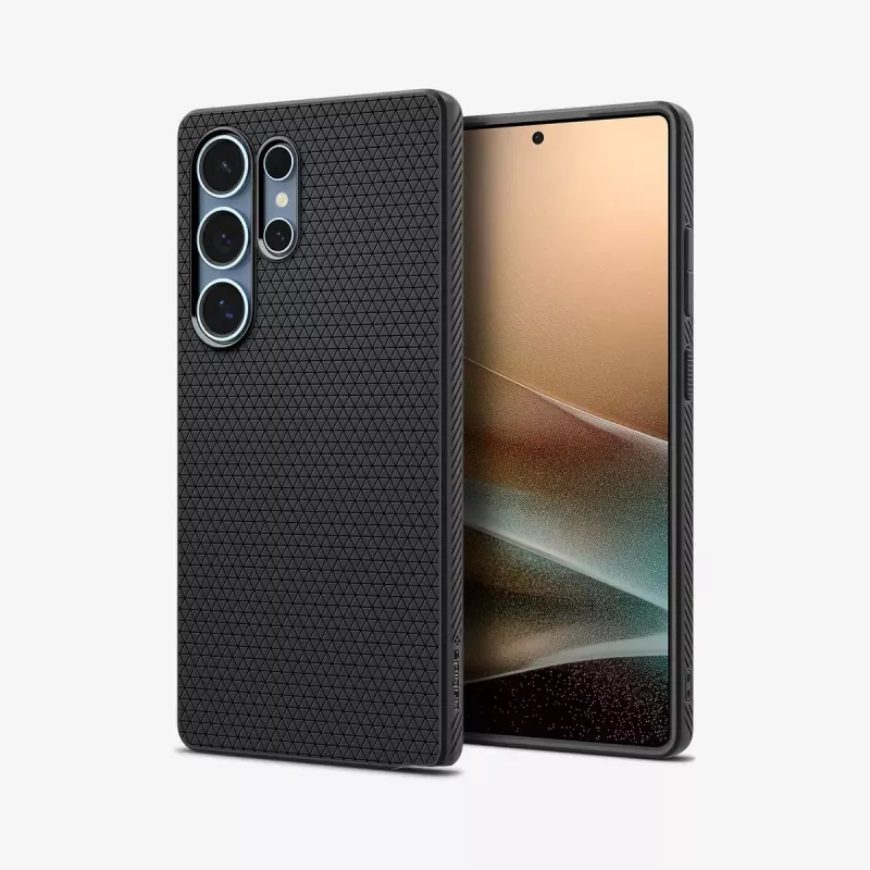 Spigen Galaxy S25 Ultra Case Liquid Air Matte Melns Cover Samsung Galaxy S25 Ultra 6.9 inch