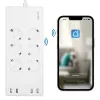 LogiLink Wi-Fi viedā kontaktligzdu bloks 6-vietīgs CEE 7/3 4x USB