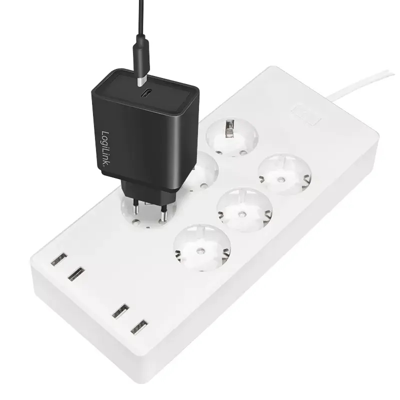 LogiLink Wi-Fi viedā kontaktligzdu bloks 6-vietīgs CEE 7/3 4x USB