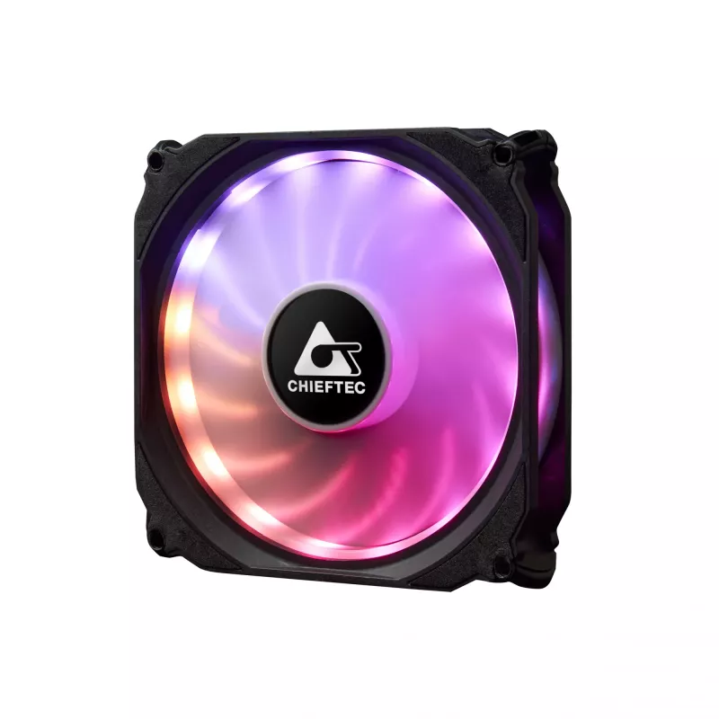 Chieftec CF-3012-RGB datora dzesēšanas sistēma Datora korpusa ventilators 12 cm Melns