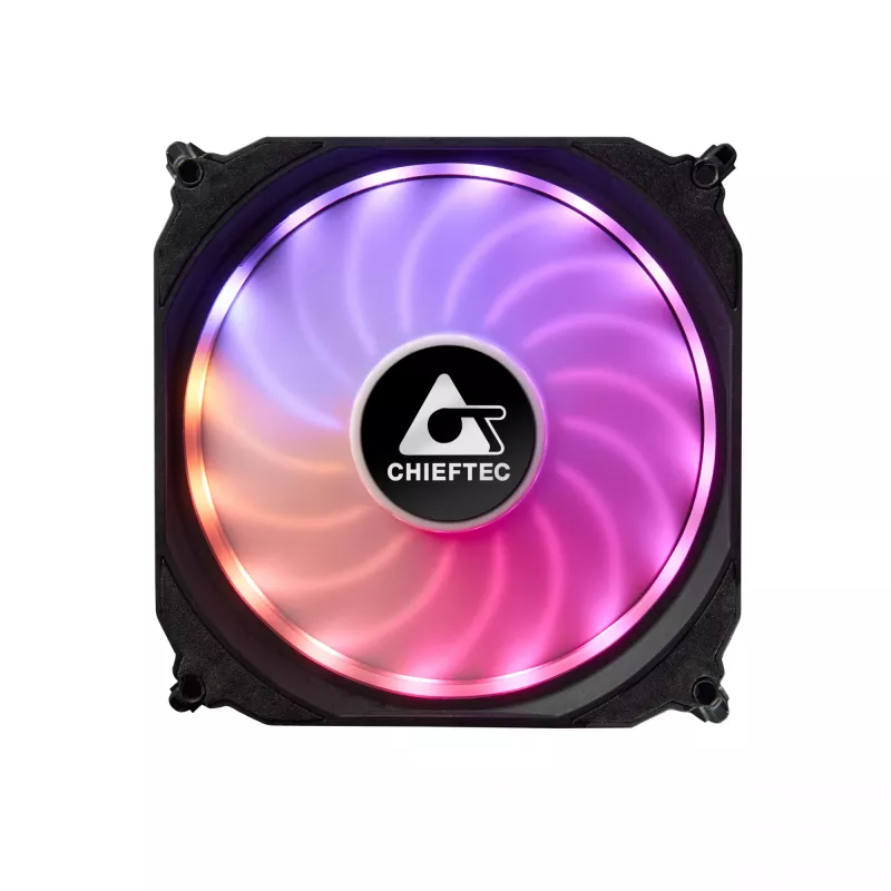 Chieftec CF-3012-RGB datora dzesēšanas sistēma Datora korpusa ventilators 12 cm Melns
