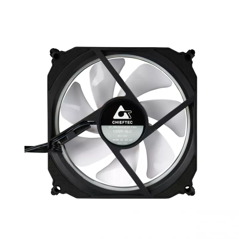 Chieftec CF-3012-RGB datora dzesēšanas sistēma Datora korpusa ventilators 12 cm Melns