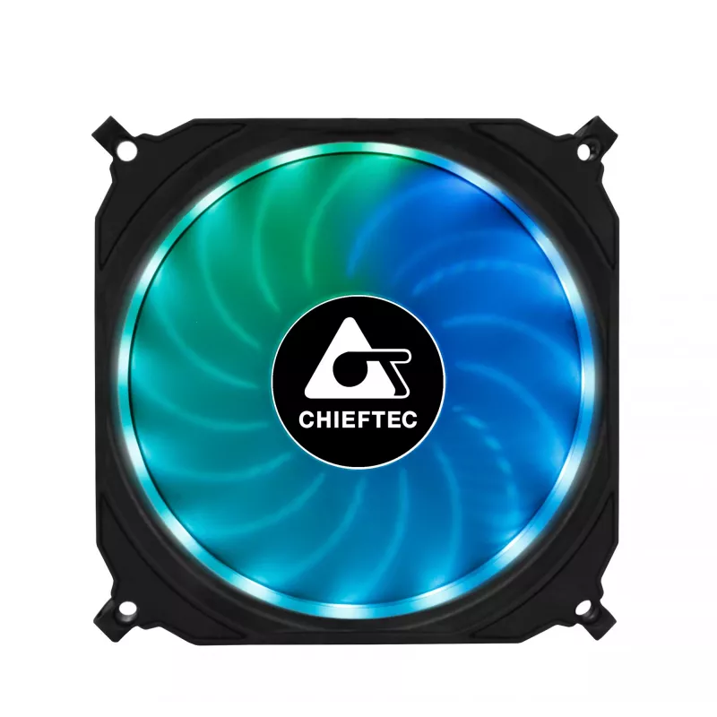 Chieftec CF-3012-RGB datora dzesēšanas sistēma Datora korpusa ventilators 12 cm Melns