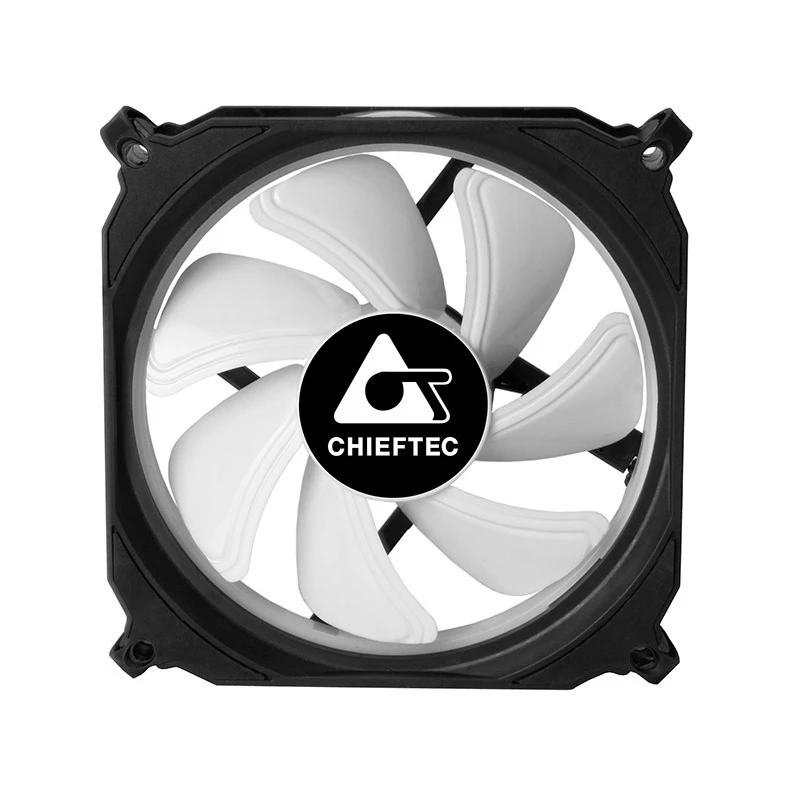 Chieftec CF-1225RGB datora dzesēšanas sistēma Datora korpusa ventilators 12 cm Melns