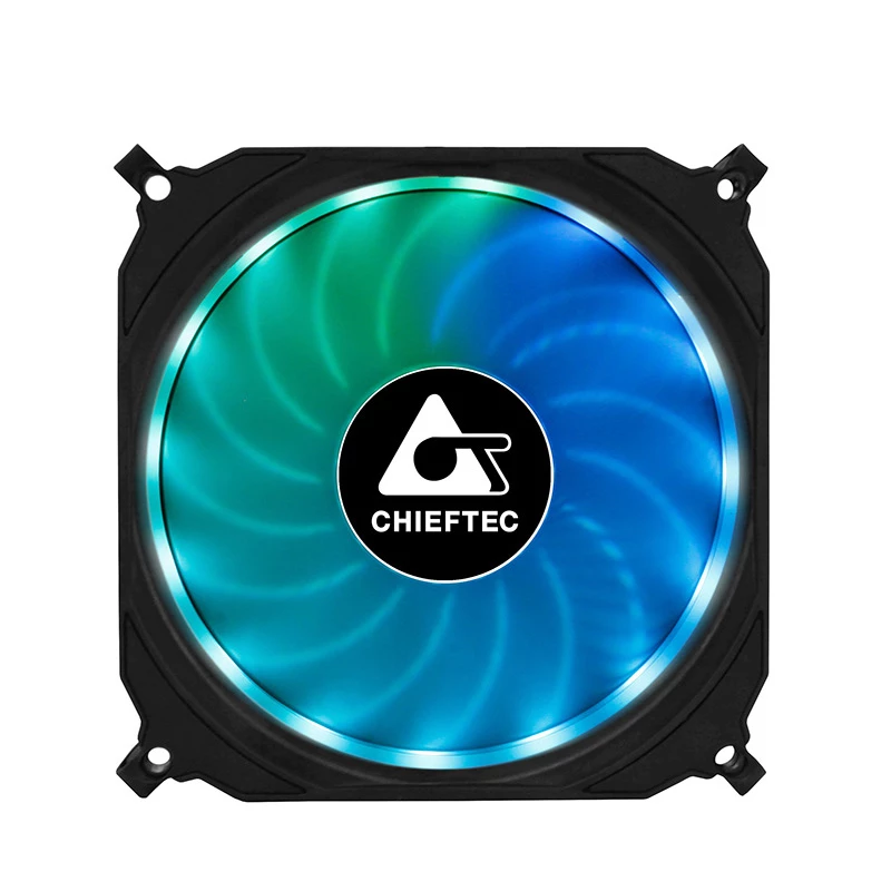 Chieftec CF-1225RGB datora dzesēšanas sistēma Datora korpusa ventilators 12 cm Melns