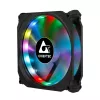 Chieftec CF-1225RGB datora dzesēšanas sistēma Datora korpusa ventilators 12 cm Melns