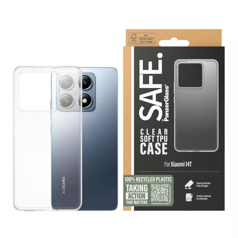 PanzerGlass SAFE. by ® TPU apvalks caurspīdīgs Xiaomi 14T