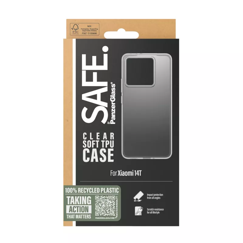 PanzerGlass SAFE. by ® TPU apvalks caurspīdīgs Xiaomi 14T