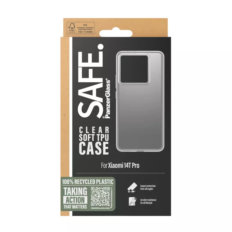 PanzerGlass SAFE TPU vāciņš caurspīdīgs Xiaomi 14T Pro