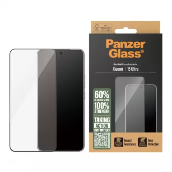 PanzerGlass ekrāna aizsargstikls Xiaomi 15 Ultra Ultra-Wide Fit pret skrāpējumiem triecienizturīgs