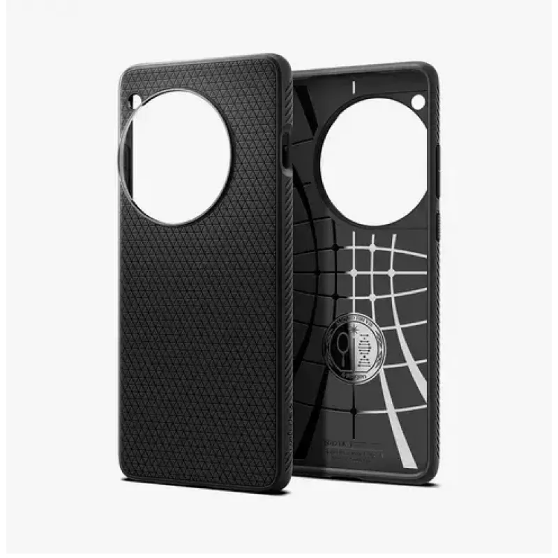 Spigen OnePlus 12 Liquid Air Matte Melns mobilā telefona maciņš 17,3 cm