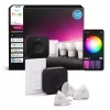 Philips Hue White and colour ambience Starter kit: 3 GU10 spuldzes + Dimmer slēdzis + Bridge Pro