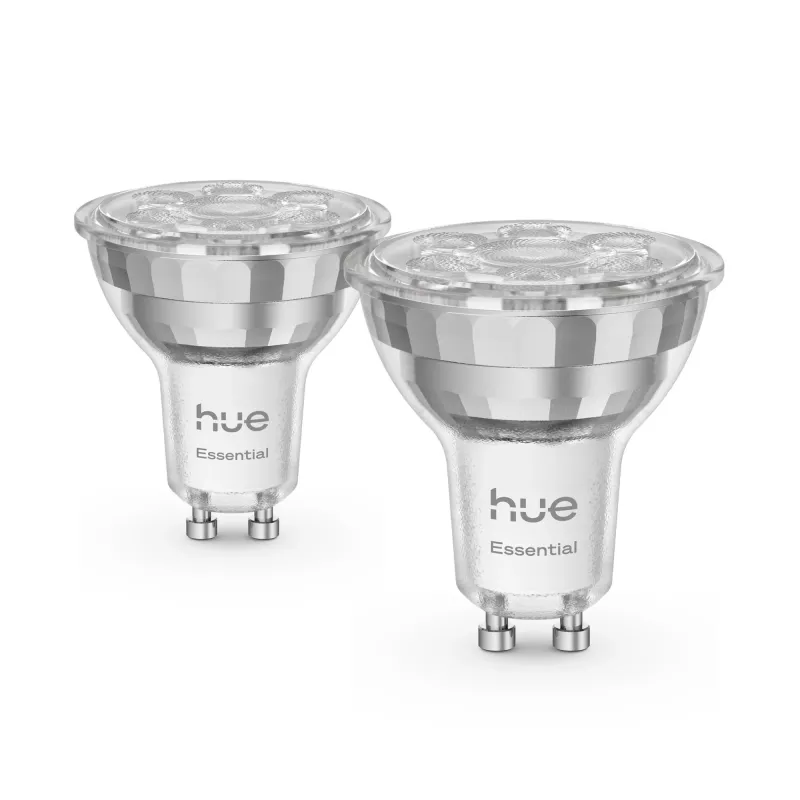 Philips Hue White and colour ambience Essential GU10 – viedais prožektors – 345 lm – 4,7 W – 2 iepakojumā