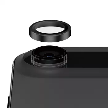 PanzerGlass Hoops Ceramic II kameras objektīva aizsargs iPhone Air – izturīgs pret skrāpējumiem un triecieniem, melns