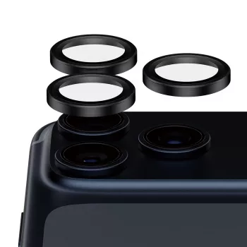 PanzerGlass ® Hoops® Ceramic II Kameras objektīva aizsargs iPhone 17 Pro | iPhone 17 Pro Max | iPhone 16 Pro | 16 Pro Max
