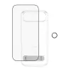 Ekrāna aizsardzības komplekts PanzerGlass CARE 3-in-1 Feature Kick priekš iPhone Air — rūdīts stikls, PET, silikons, caurspīdīgs