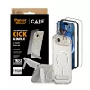 Ekrāna aizsardzības komplekts PanzerGlass CARE 3-in-1 Feature Kick priekš iPhone Air — rūdīts stikls, PET, silikons, caurspīdīgs