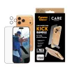 Ekrāna aizsarga un maciņa komplekts PanzerGlass CARE 3-in-1 Feature Kick iPhone 17 Pro Max — rūdīts stikls, PET, silikons, caurspīdīgs