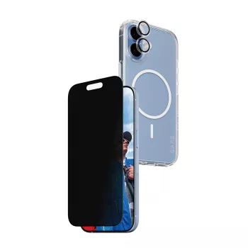 Aizsargapvalks PanzerGlass Case CARE iPhone 17 ar privātuma funkciju, 3-in-1 funkcionalitāte