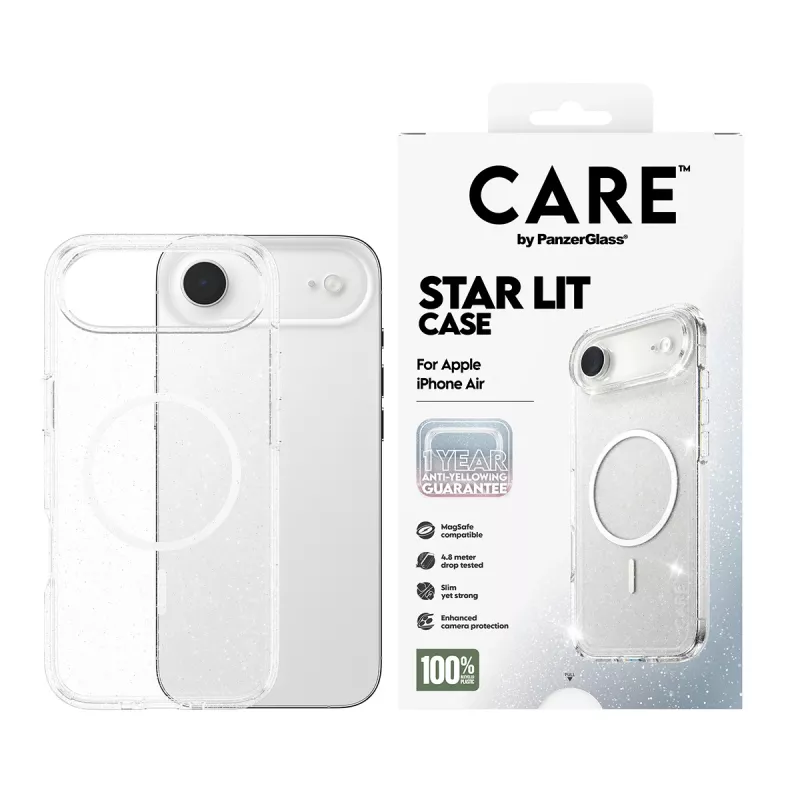 PanzerGlass CARE by ® Flagship Case Urban Explorer Star Lit balta MagSafe iPhone Air