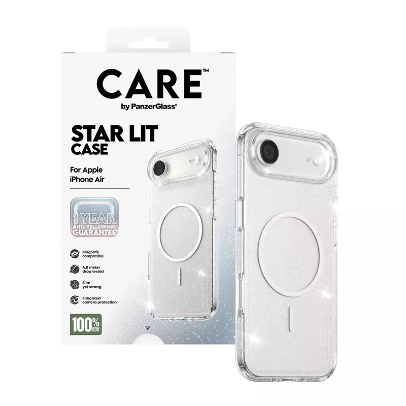 PanzerGlass CARE by ® Flagship Case Urban Explorer Star Lit balta MagSafe iPhone Air