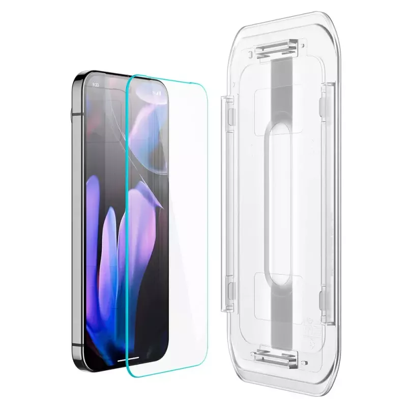 Spigen Glass Screen Protector EZ Fit GLAS.tR plāns for Google Pixel 9 / 9 Pro