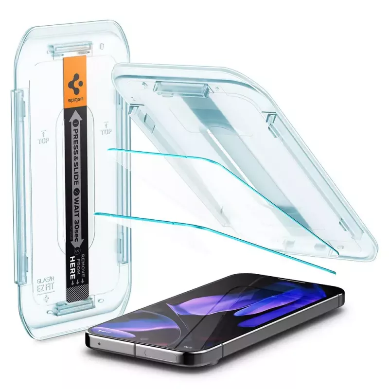 Spigen Glass Screen Protector EZ Fit GLAS.tR plāns for Google Pixel 9 / 9 Pro