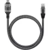 Tīkla kabelis TECHLY USB-C uz Gigabit Ethernet RJ45, Cat6, 3 m, USB 3.2 Gen 1, F/UTP, melns